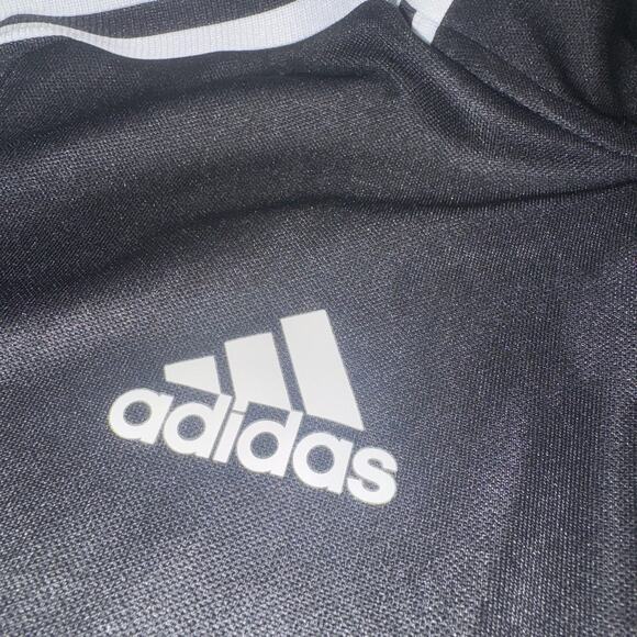 Adidas Jacket Mens Small Black White AEROREADY Primegreen Full Zip Three Stripes - Picture 8 of 14
